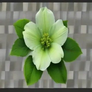 green flower png