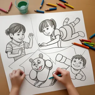 images of children's drawings