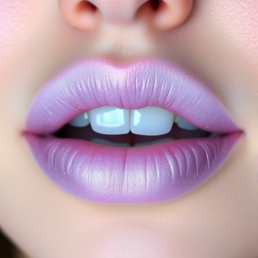 Frosted lavender lips with a pearl finish, named "Frosty Bloom," showcase a cool-toned iridescence and subtle shimmer for a whimsical touch