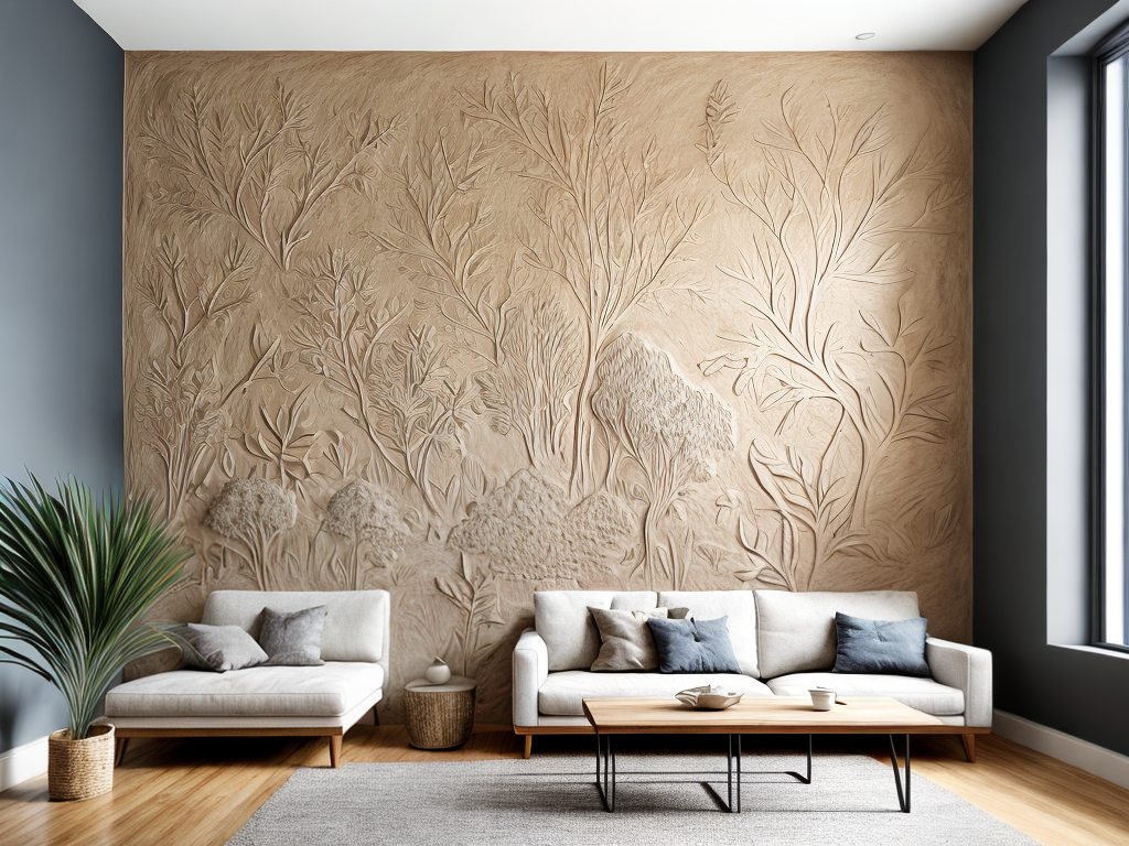 interior design wall bas-relief
