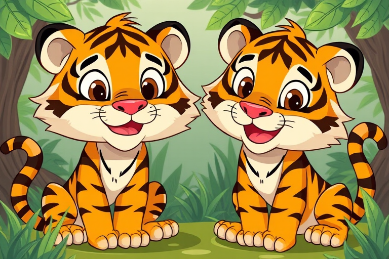 cartoon tigers