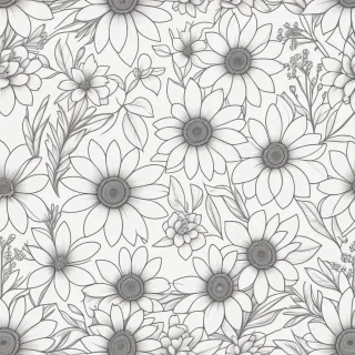 aesthetic flower line art