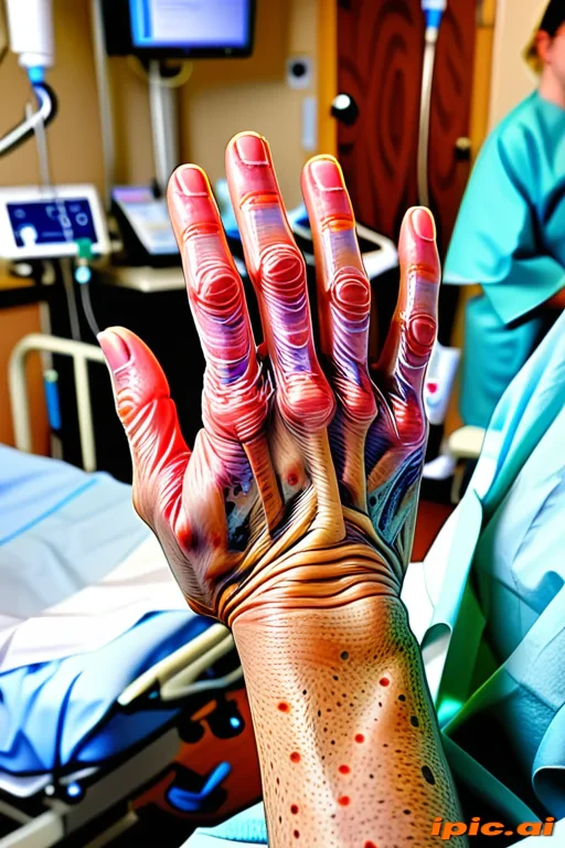 hospital patient hand pic