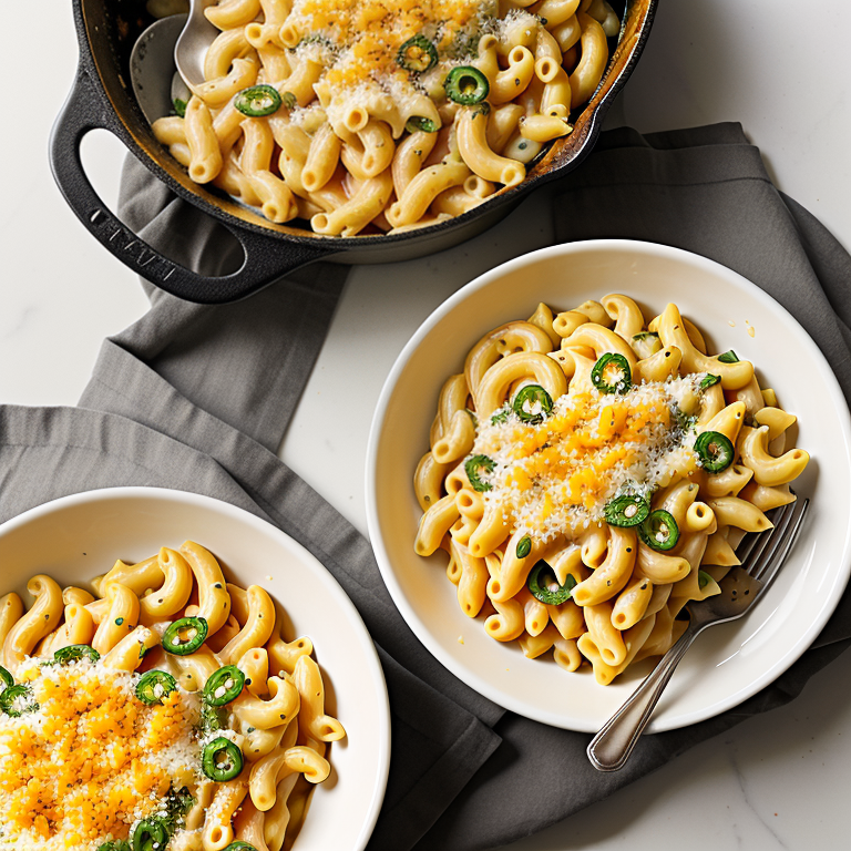 mac and cheese with poblano peppers