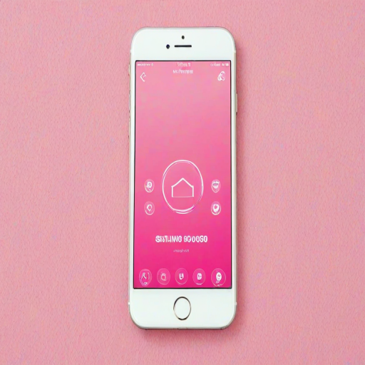 pink home screen