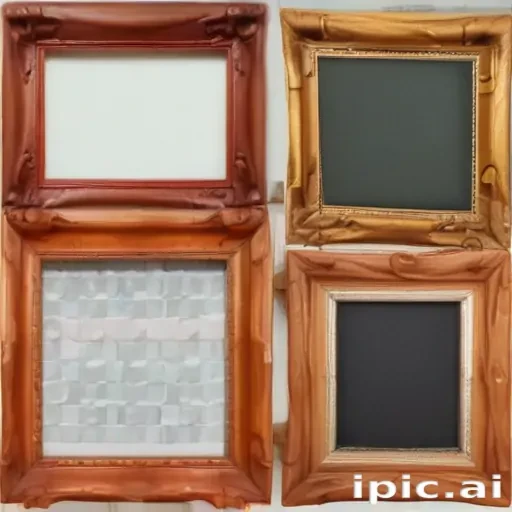 wooden picture frame png