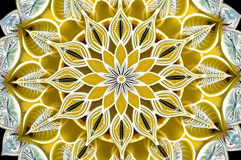Create a highly detailed vector graphic of a Flower of Life pattern, shot with a Canon EOS R5 at f/8, 1/125 sec, ISO 100, top-down view, using a macro lens to enhance clarity and sharpness.