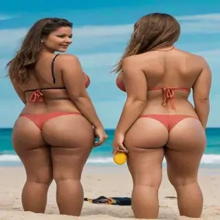 fat ass in bikini