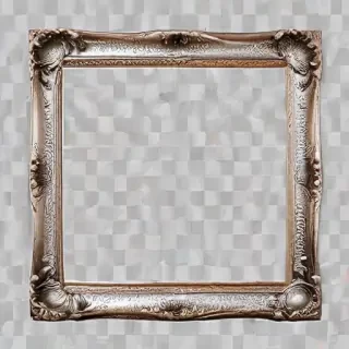 silver picture frame png
