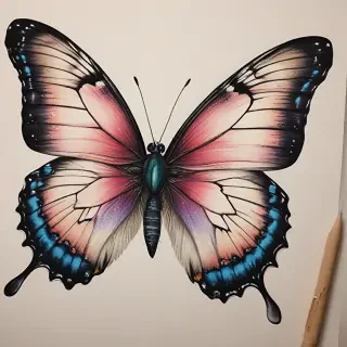 butterfly drawign