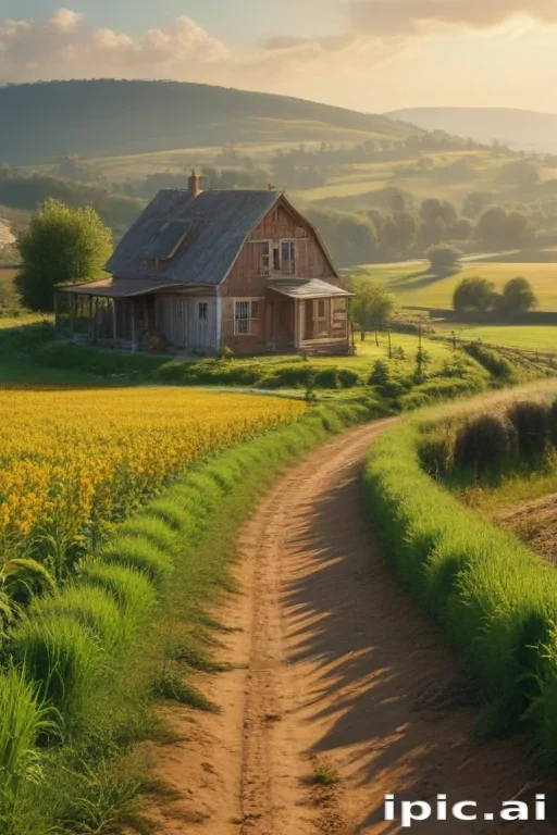 background of a farm
