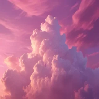 pink cloud background