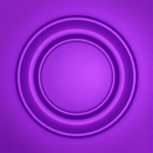 Create a high-resolution abstract image of concentric circles in varying shades of purple, using a Canon EOS R5 camera with a 50mm f/1.8 lens, aperture set to f/4, shutter speed of 1/160 sec, ISO 200, shot from a straight-on view with soft lighting to enhance the gradient background and create a smooth blend.