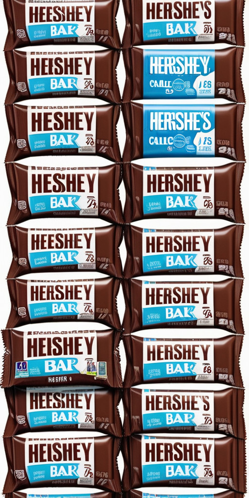 calories in hershey bar snack size