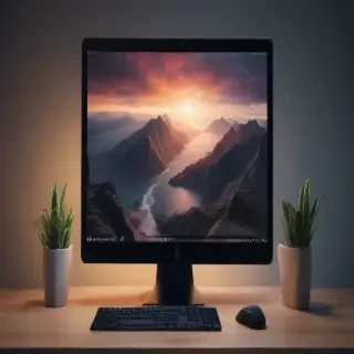pc screen mockup