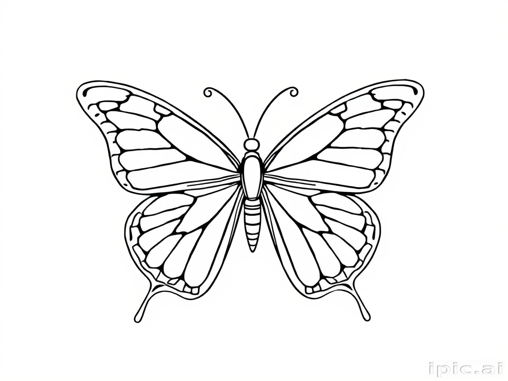 butterfly drawing outline