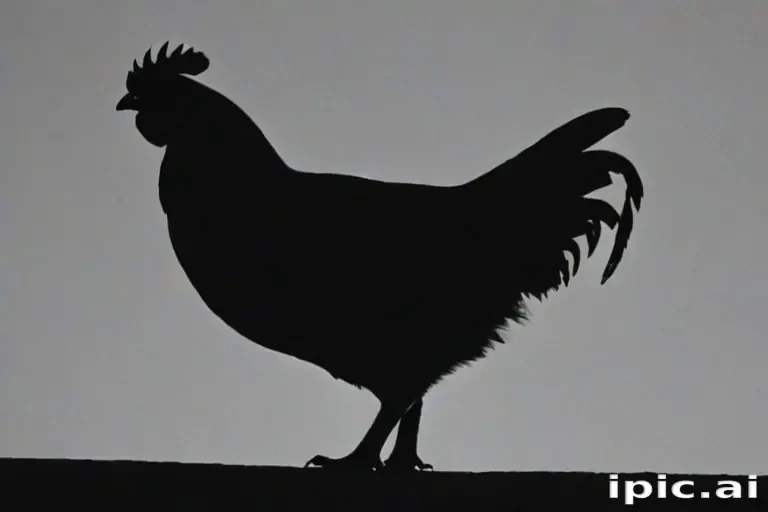 silhouette of a chicken