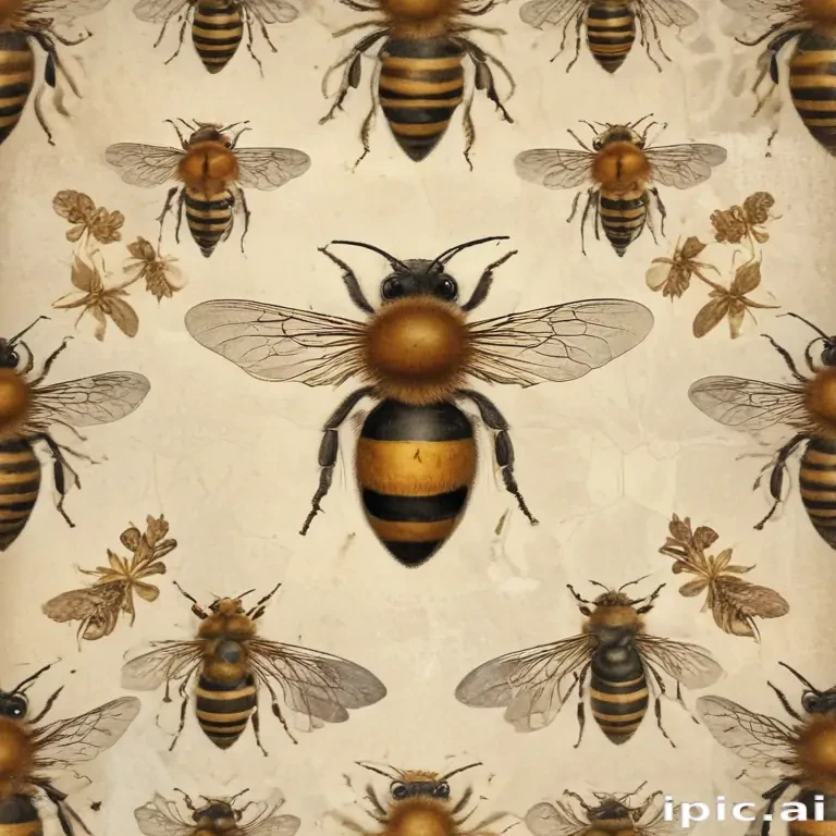 free vintage bee printables