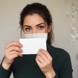 holding card