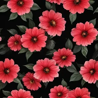 flower black background