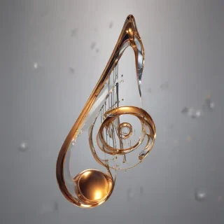 transparent music note
