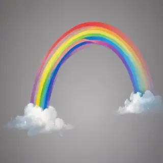 transparent background rainbow clipart