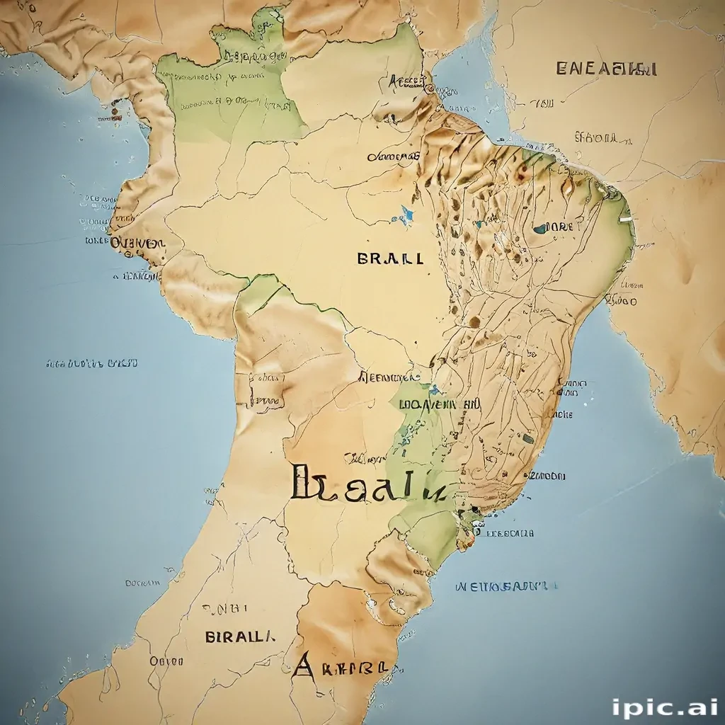 map of brazil