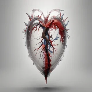 transparent broken heart