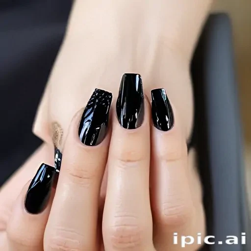 black with glitter
