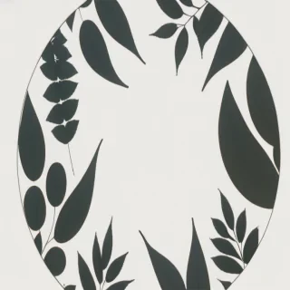 circle with leaves
