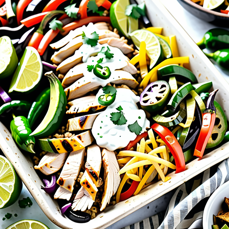 sheet pan poblano chicken fajita bowls