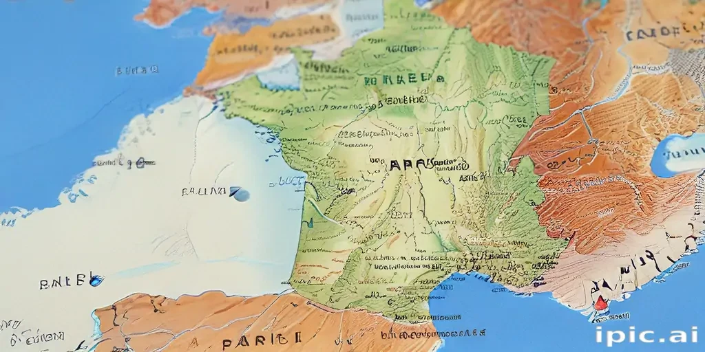 map of france