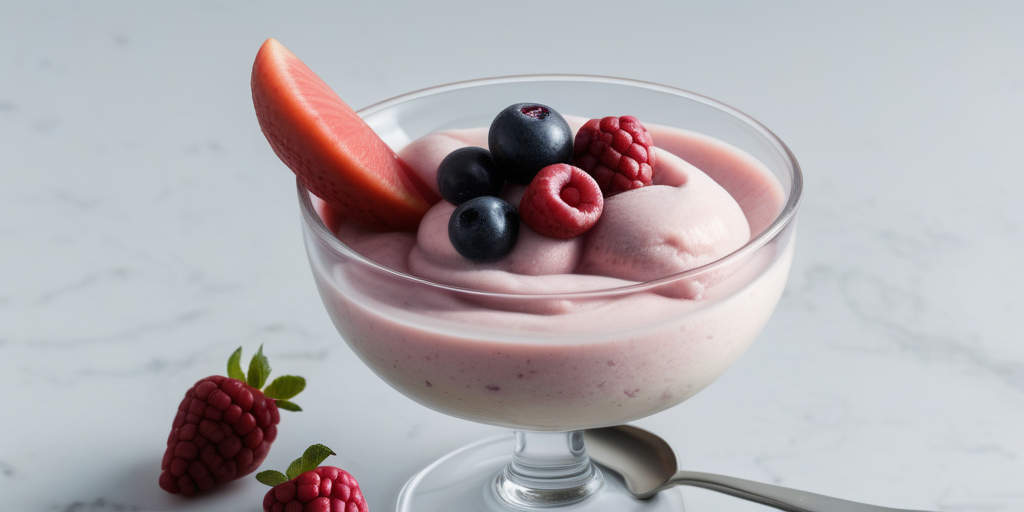ninja creami sorbet with frozen fruit