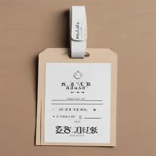 clothing tag mockup