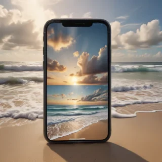 iphone beach