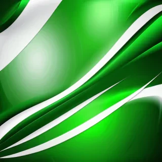 green & white background