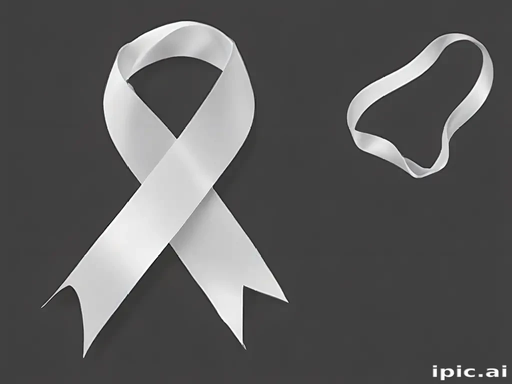 white ribbon png