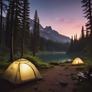 camping background pic