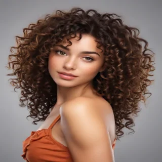 curly hair png