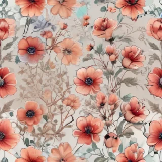 transparent flower outline