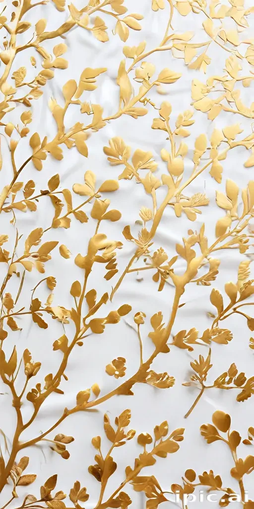 white background gold