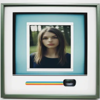 aesthetic polaroid frame