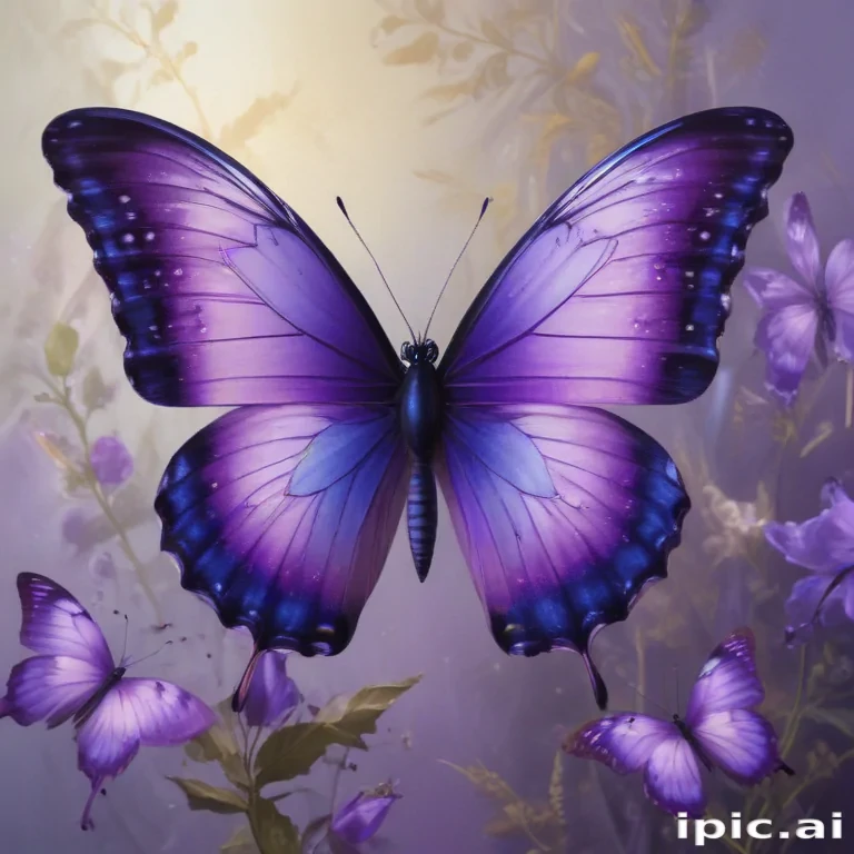 purple butterflies