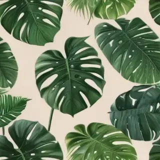 aesthetic monstera wallpaper