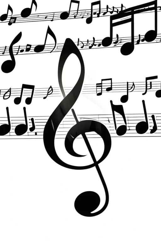 music notes transparent background