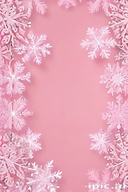 pink winter background