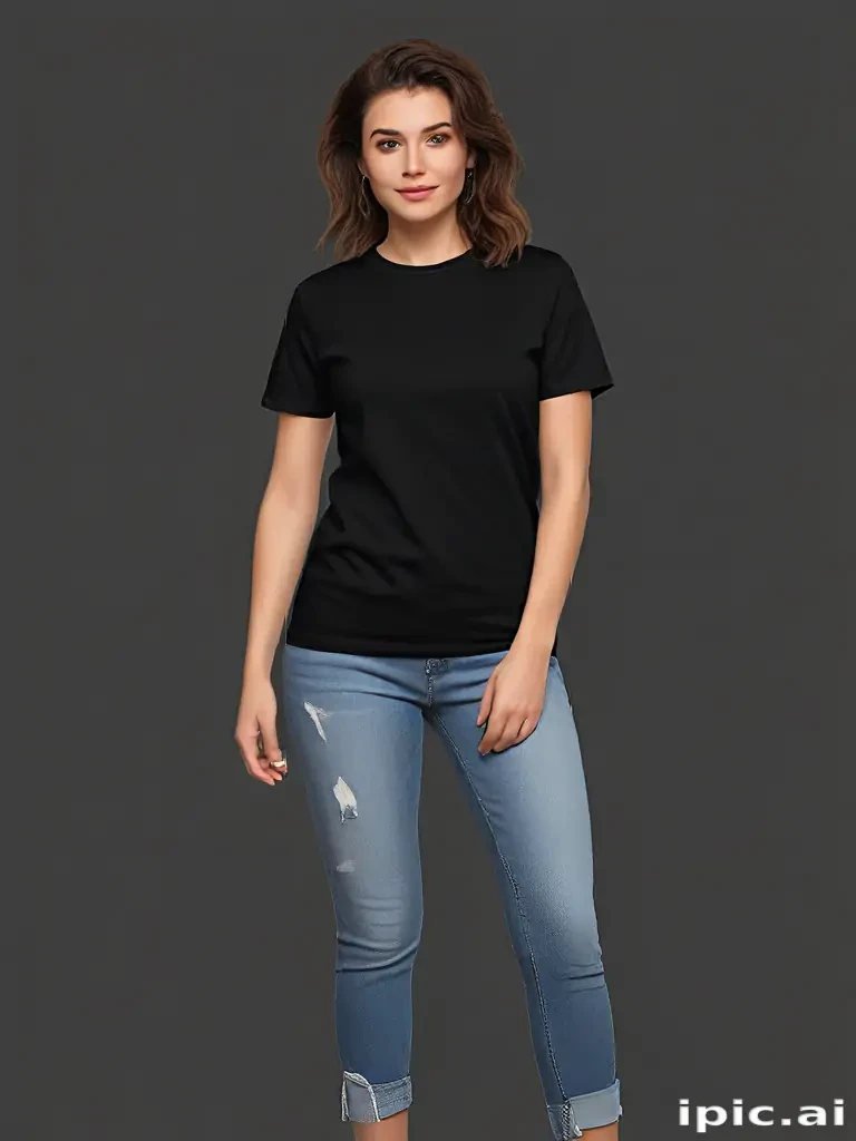 black tee png