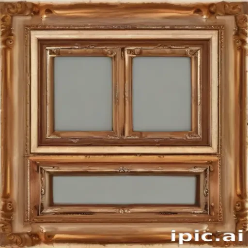 wooden picture frame png