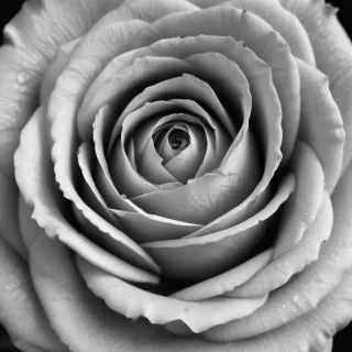black and white rose background