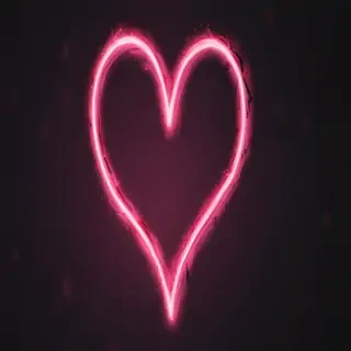 glow heart png